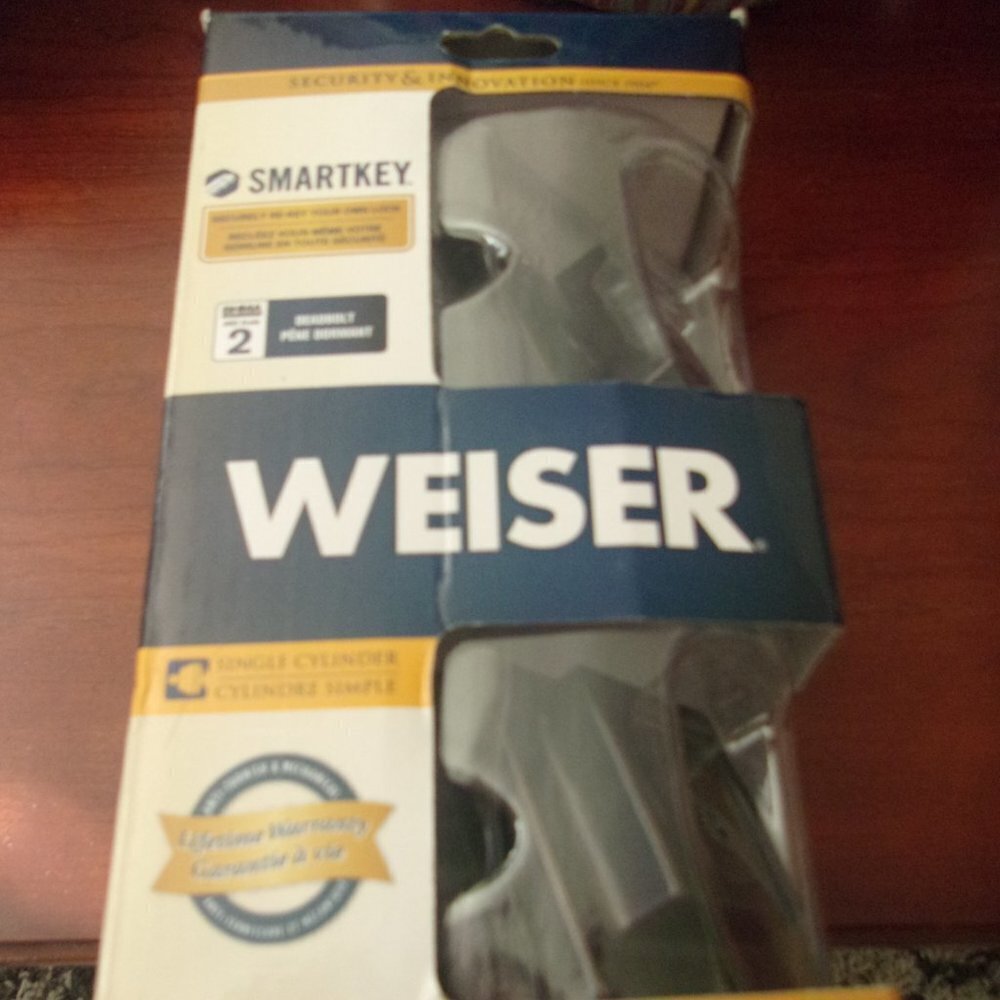 New Weiser Smart Key Single Cylinder lock new in package
